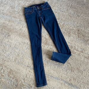 Vigoss Studio Jagger Super Skinny Low Rise Dark Wash Jeans: 00/24